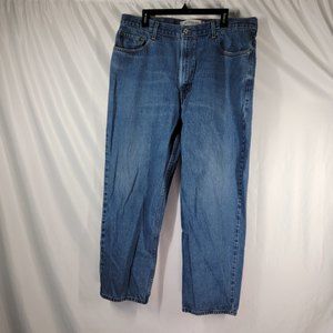 Levis Jeans Mens 40x32 550 Relaxed Straight Classic Cotton Blue Pants EUC